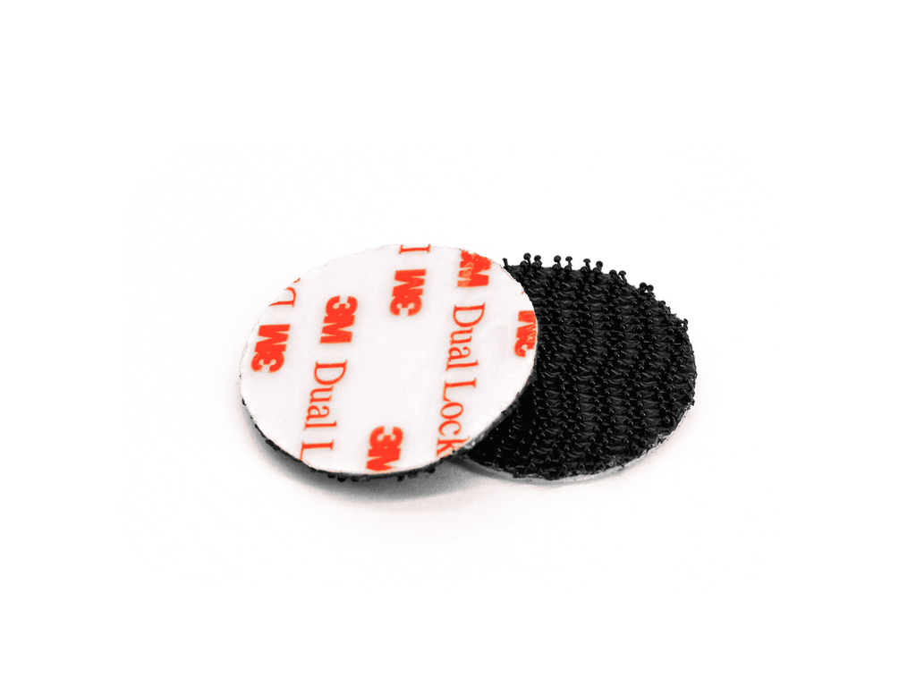 HOOK LOOP LOVE by Pedaltrain - 3M™ Dual Lock™ Coins Black - 24 PACK (12 matched sets)